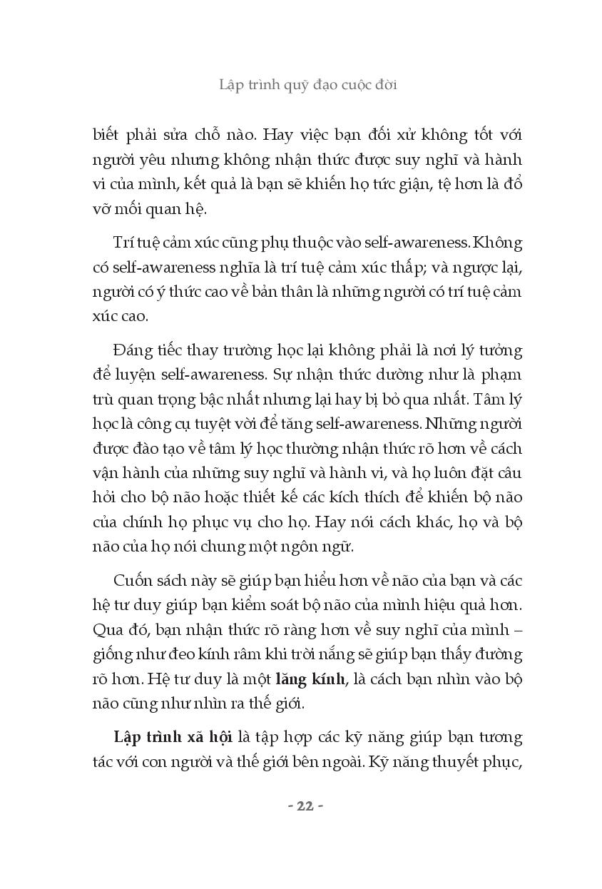 lập trình quỹ đạo cuộc đời