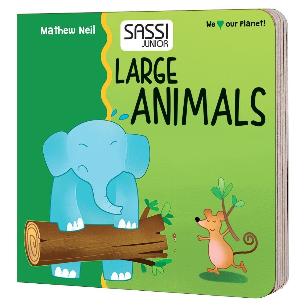 large animals opposite puzzle with book
