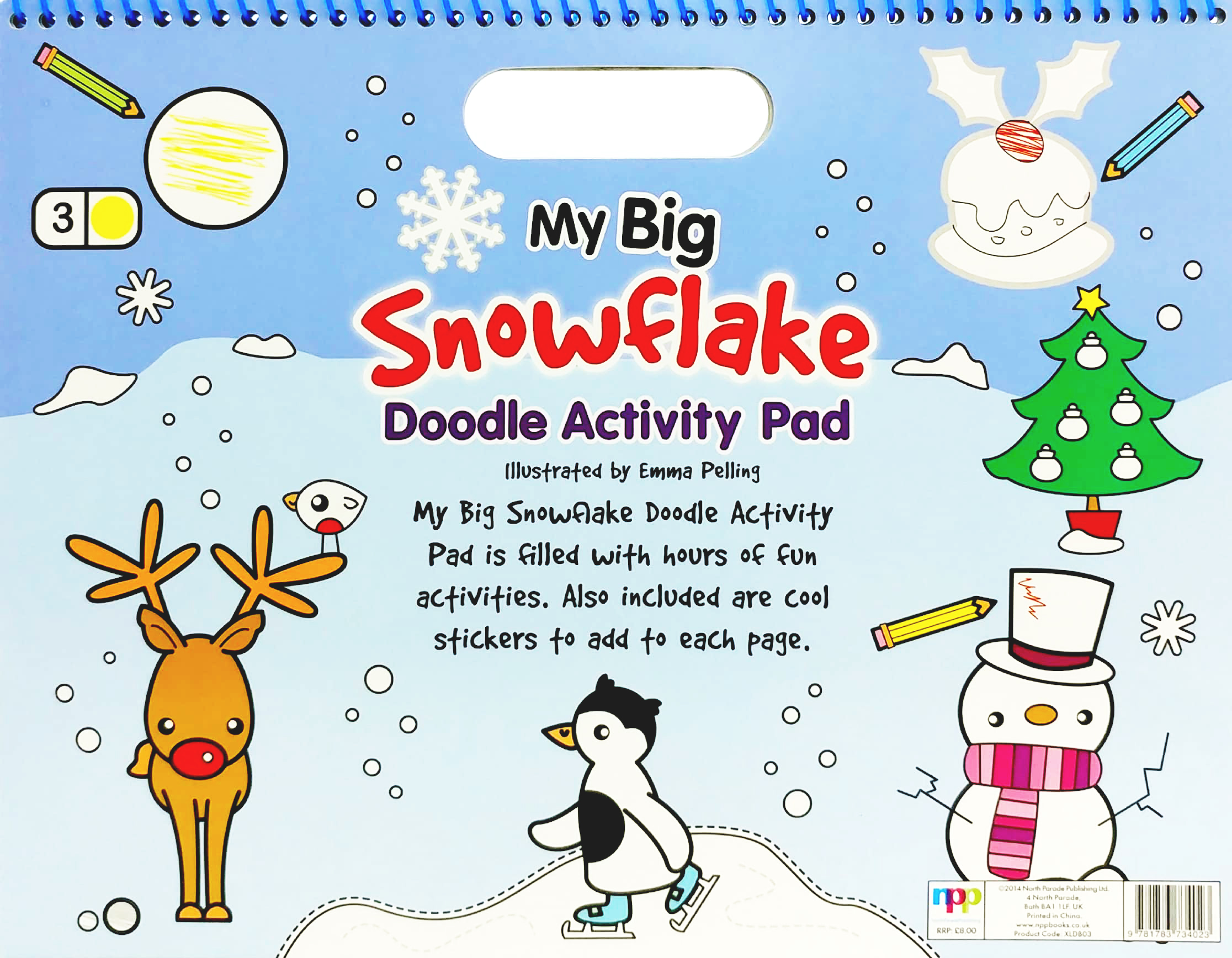 large doodle book - my big snowflake