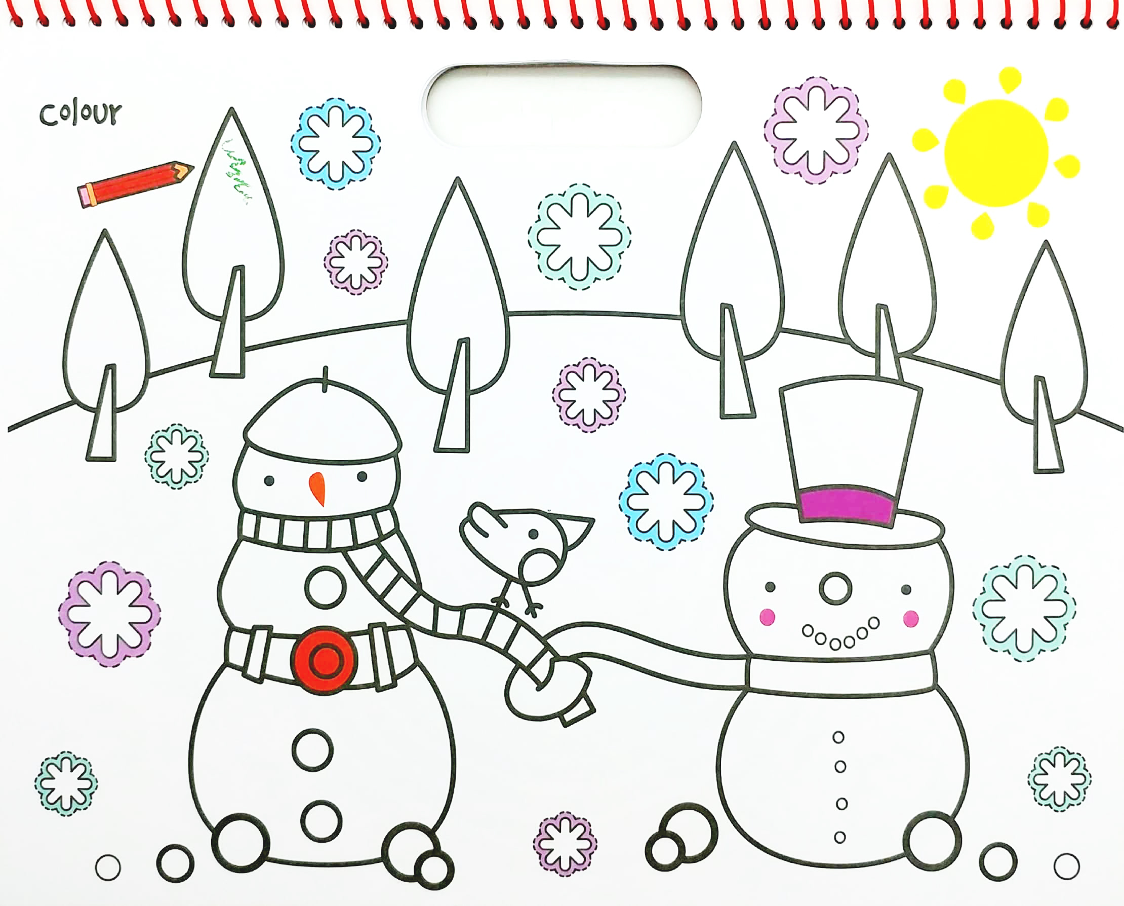 large doodle book - my big snowman