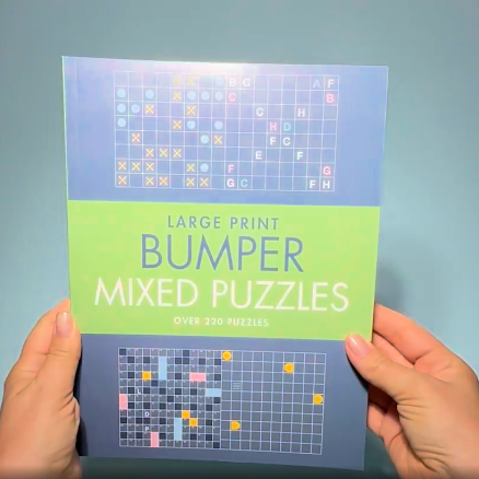 large print bumper puzzle book - mixed puzzles