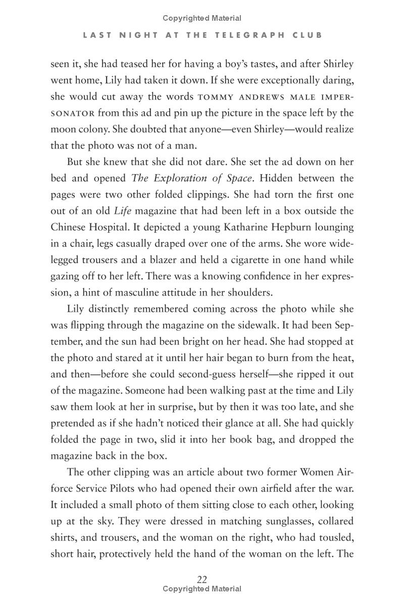 last night at the telegraph club