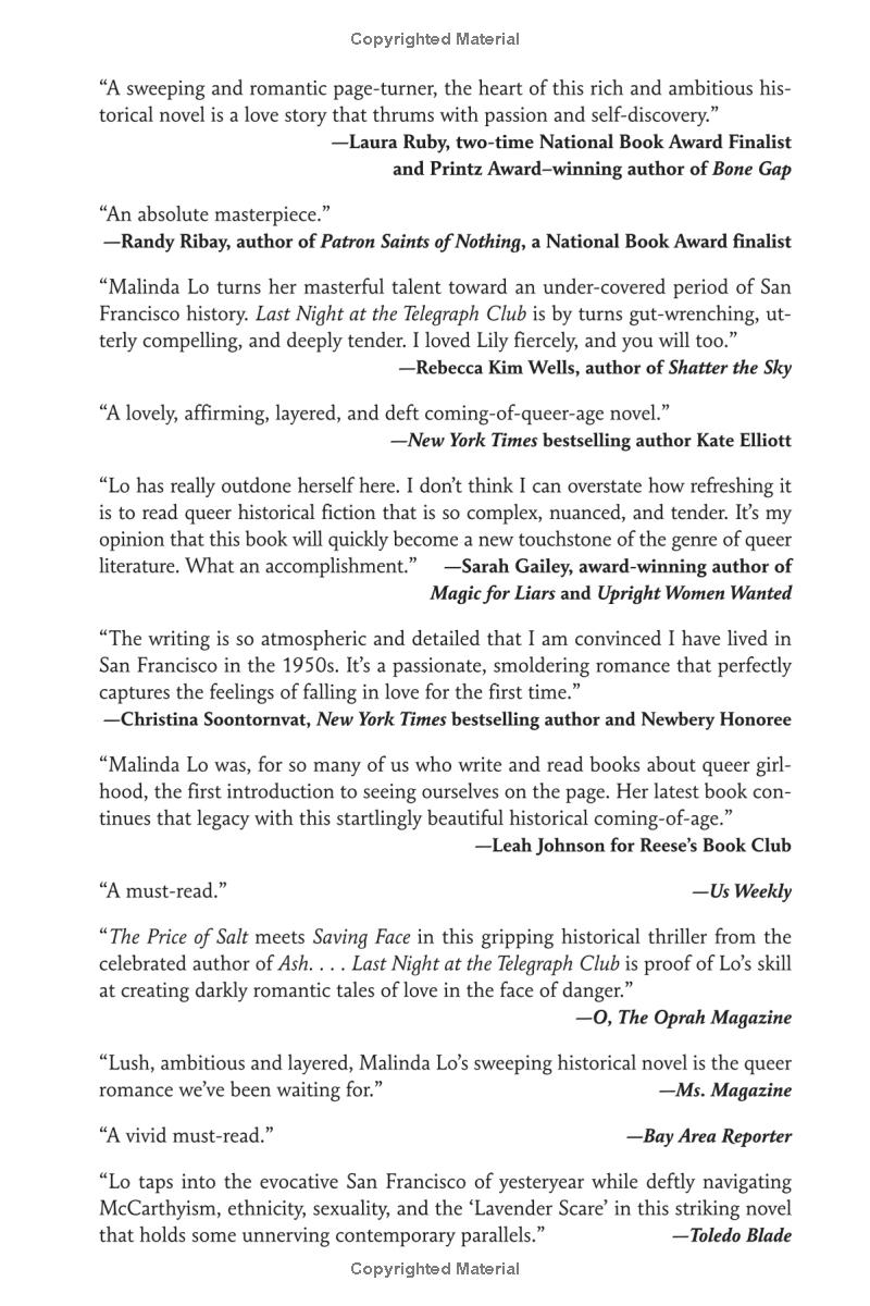 last night at the telegraph club