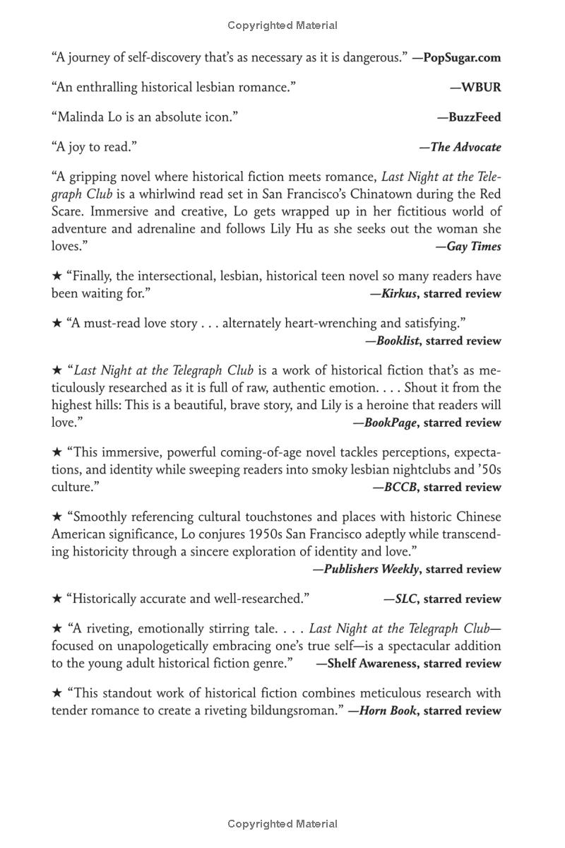 last night at the telegraph club