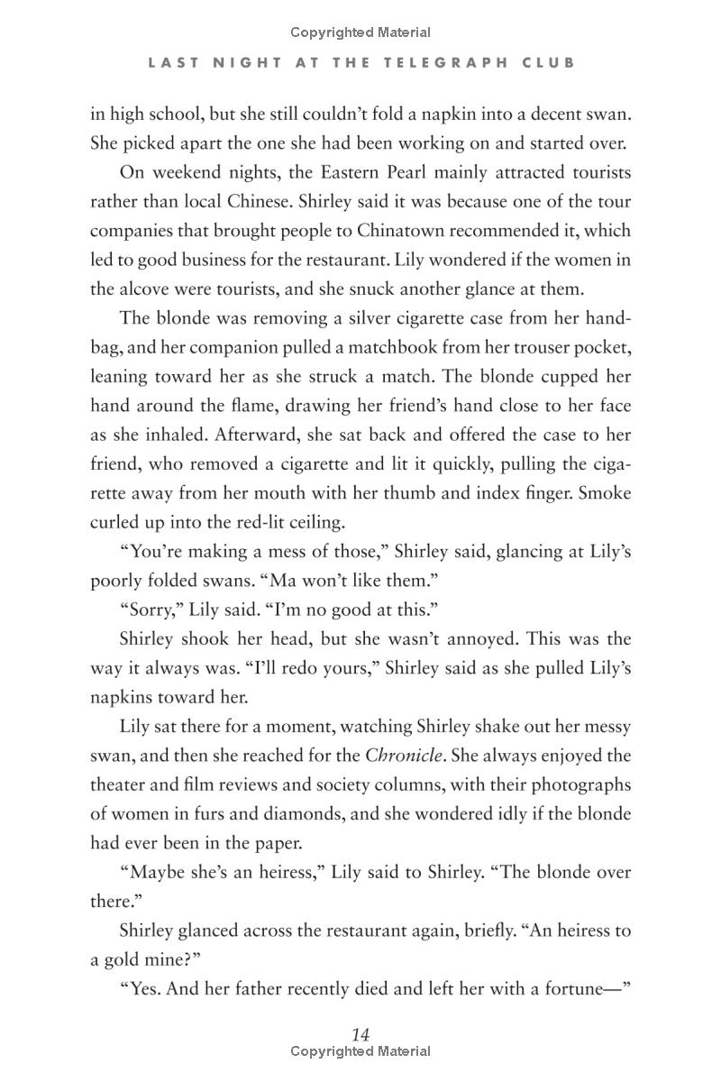 last night at the telegraph club