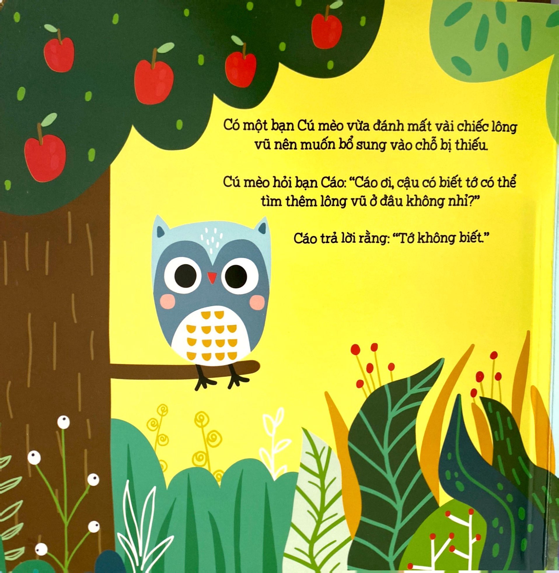 lật mở thật vui - những câu chuyện về sự chia sẻ - lông vũ của tớ đâu rồi? - bìa cứng