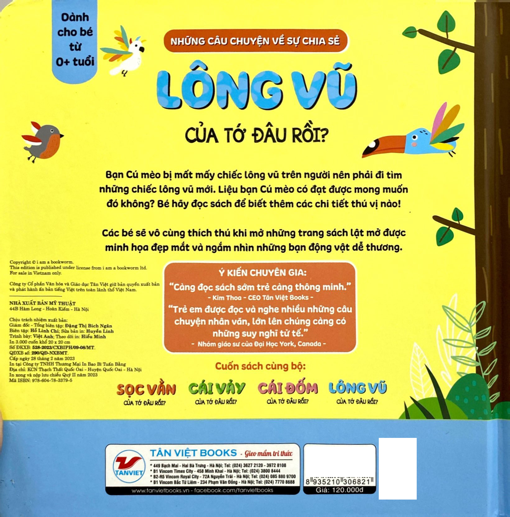 lật mở thật vui - những câu chuyện về sự chia sẻ - lông vũ của tớ đâu rồi? - bìa cứng