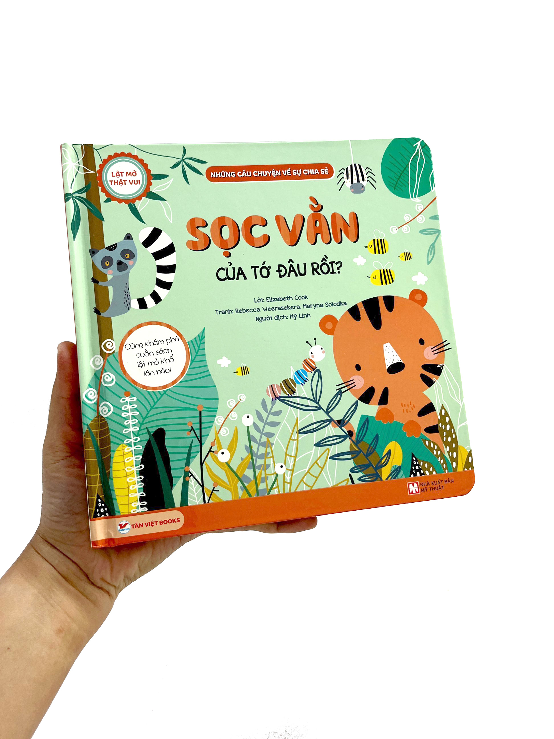 lật mở thật vui - những câu chuyện về sự chia sẻ - sọc vằn của tớ đâu rồi? - bìa cứng