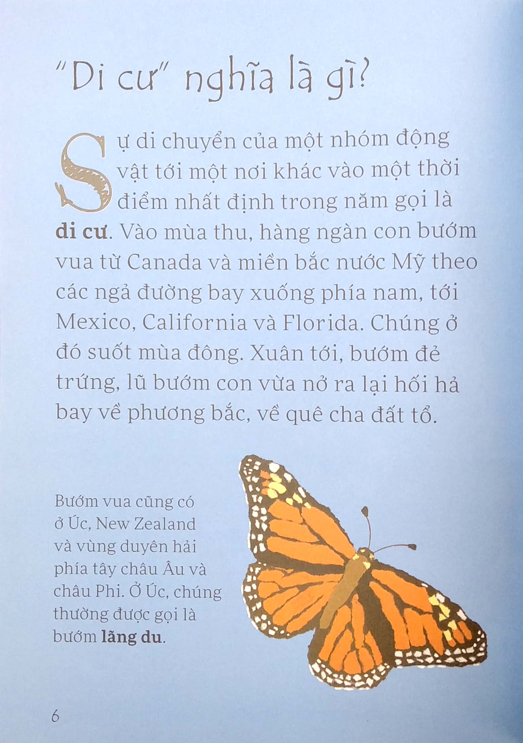 lâu đài khoa học của em - tại sao bướm vua lại di cư?