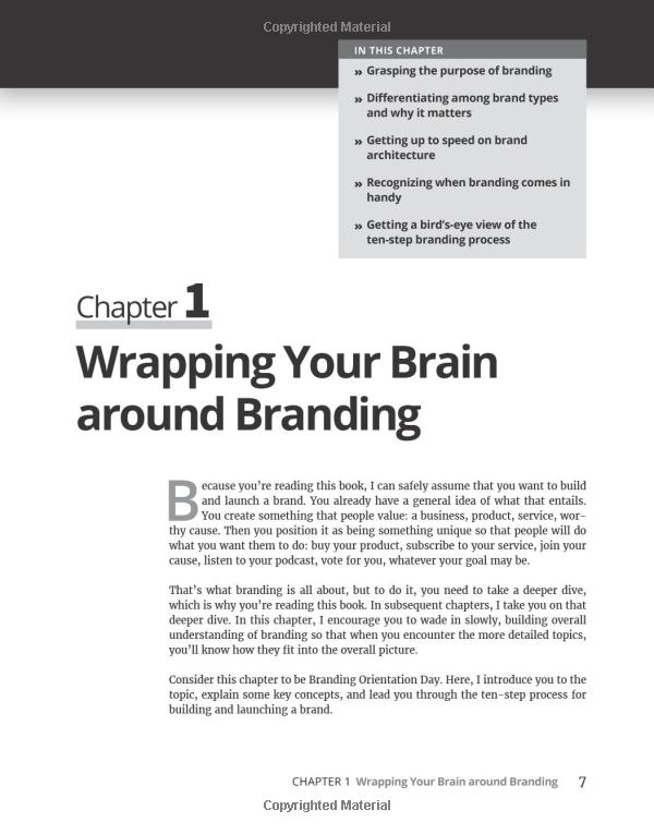 launching & building a brand for dummies