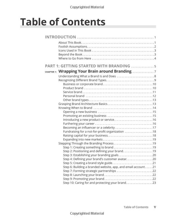 launching & building a brand for dummies