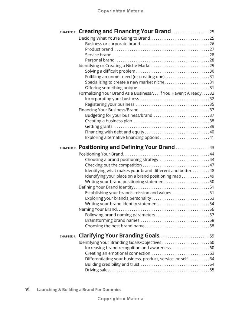 launching & building a brand for dummies