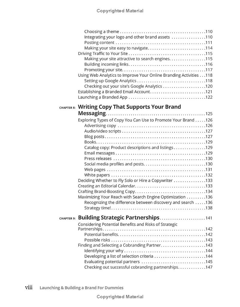 launching & building a brand for dummies