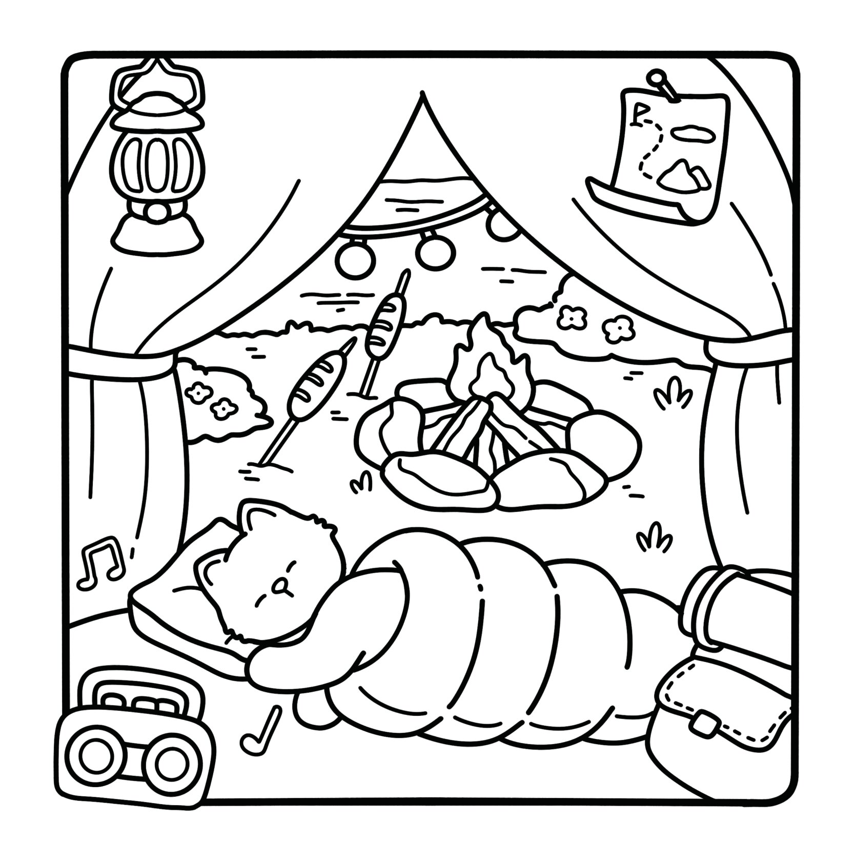 Lazy Day - Sách Tô Màu - Một Ngày Được Lười - Ảnh 8