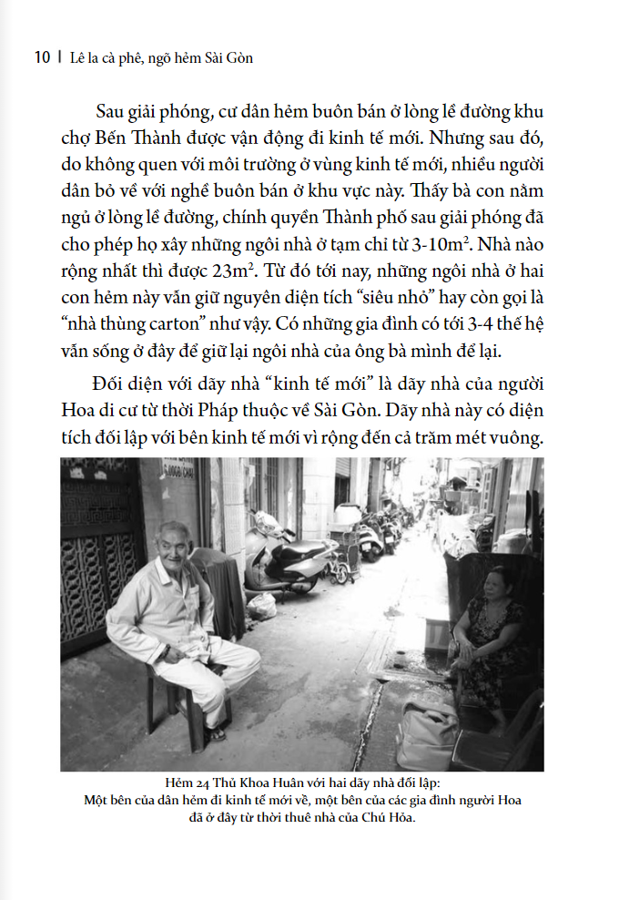 lê la cà phê, ngõ hẻm sài gòn