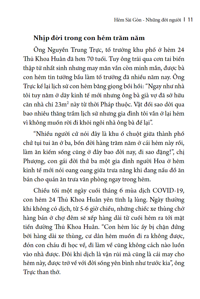 lê la cà phê, ngõ hẻm sài gòn