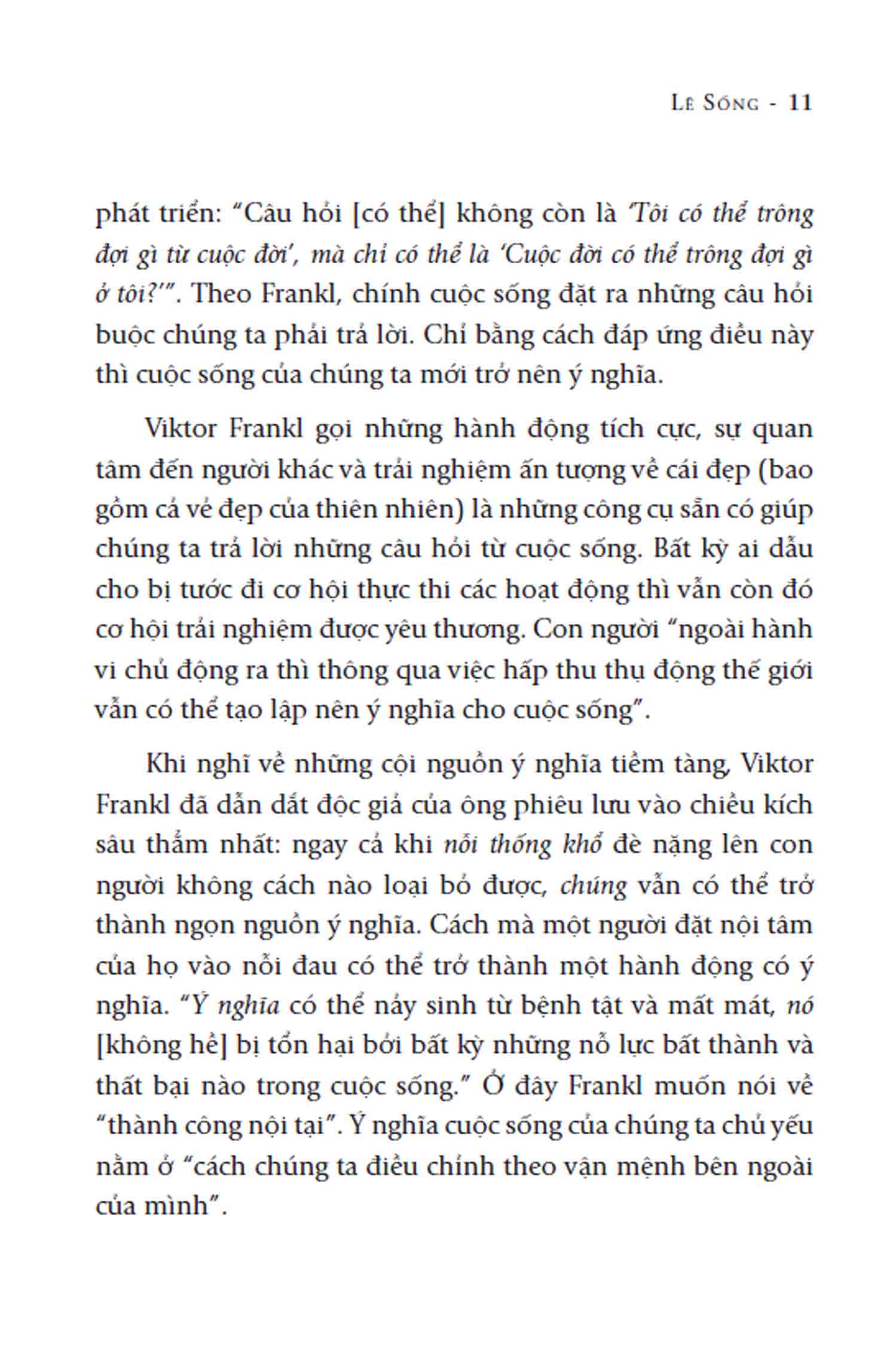 lẽ sống - yes to life in spite of everything