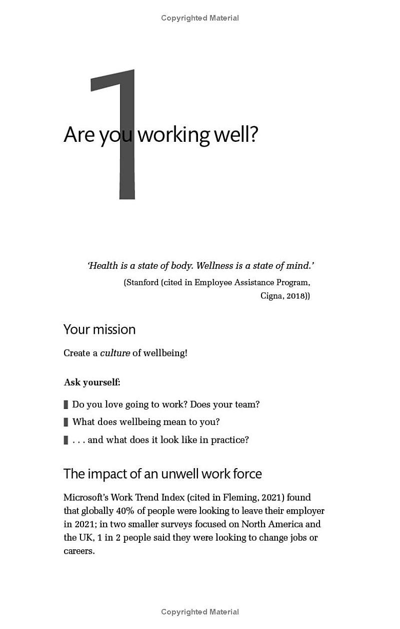 leader's guide to wellbeing