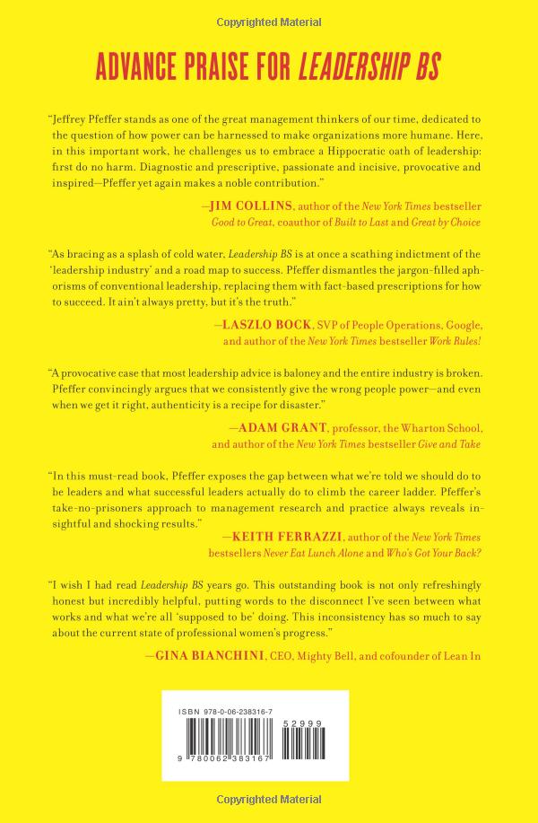 leadership bs : fixing workplaces and careers one truth at a time