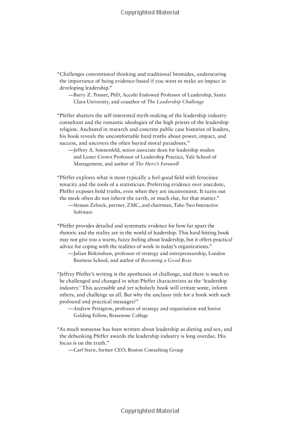 leadership bs : fixing workplaces and careers one truth at a time