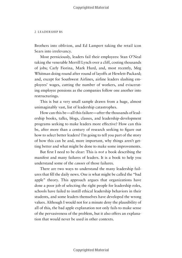 leadership bs : fixing workplaces and careers one truth at a time