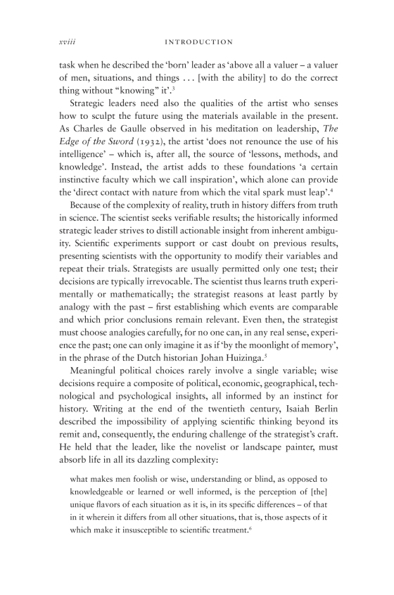 Leadership: Six Studies In World Strategy