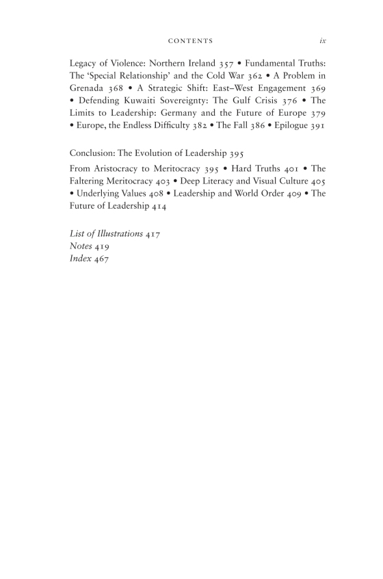 Leadership: Six Studies In World Strategy