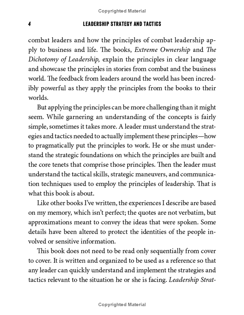 leadership strategy and tactics