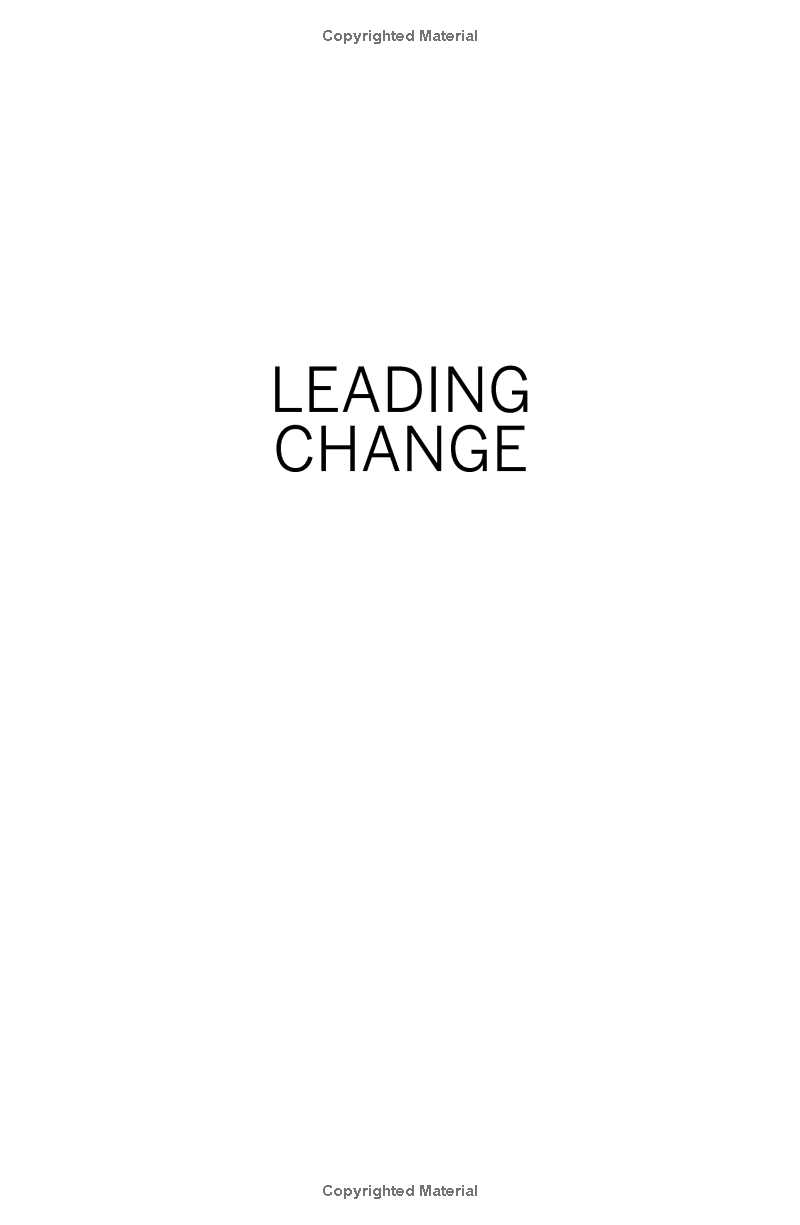 leading change, with a new preface by the author