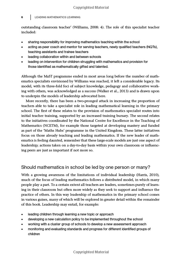 leading primary mathematics