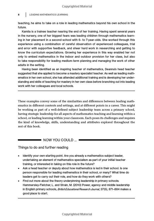 leading primary mathematics