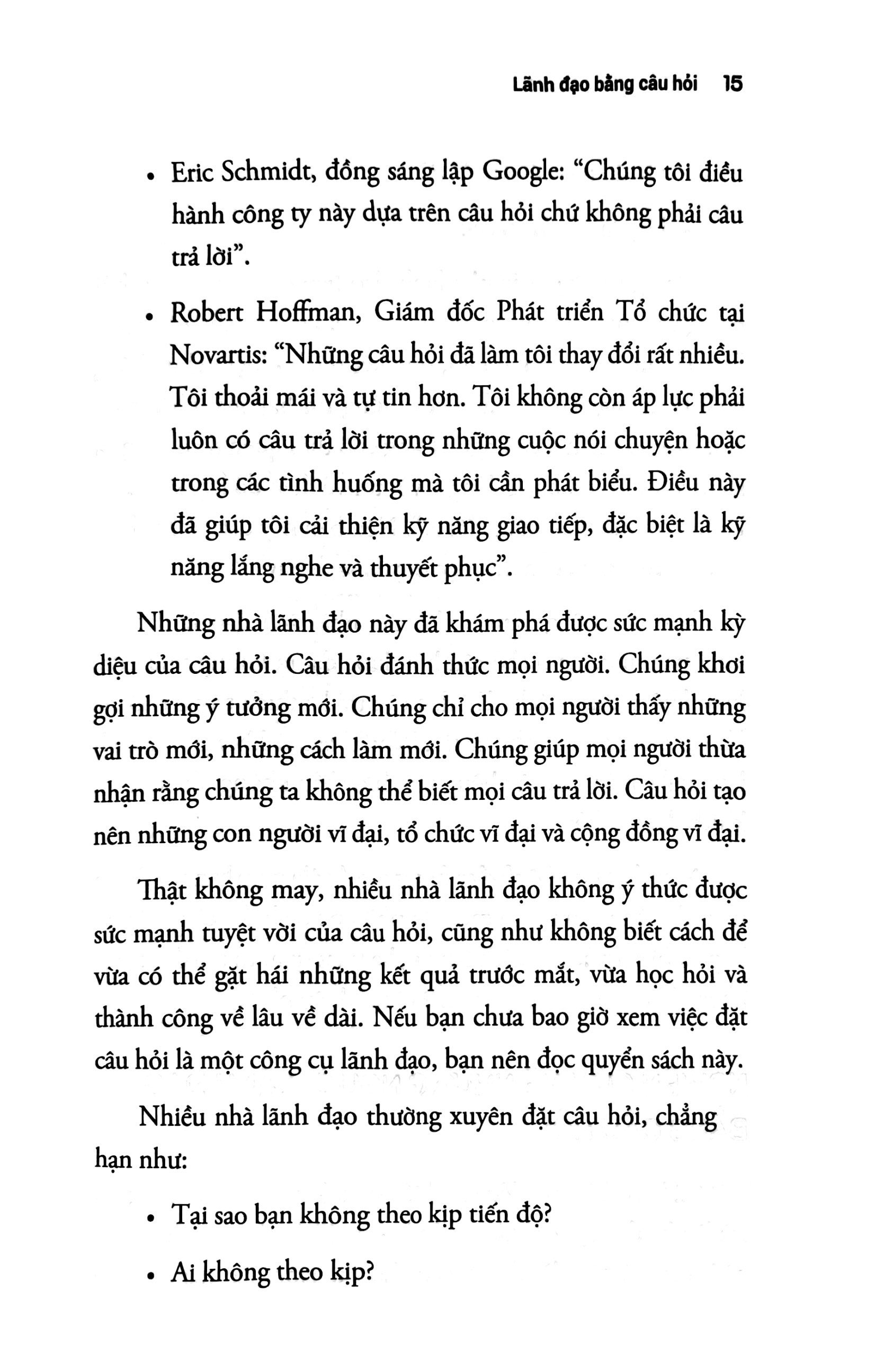 leading with questions - lãnh đạo bằng câu hỏi