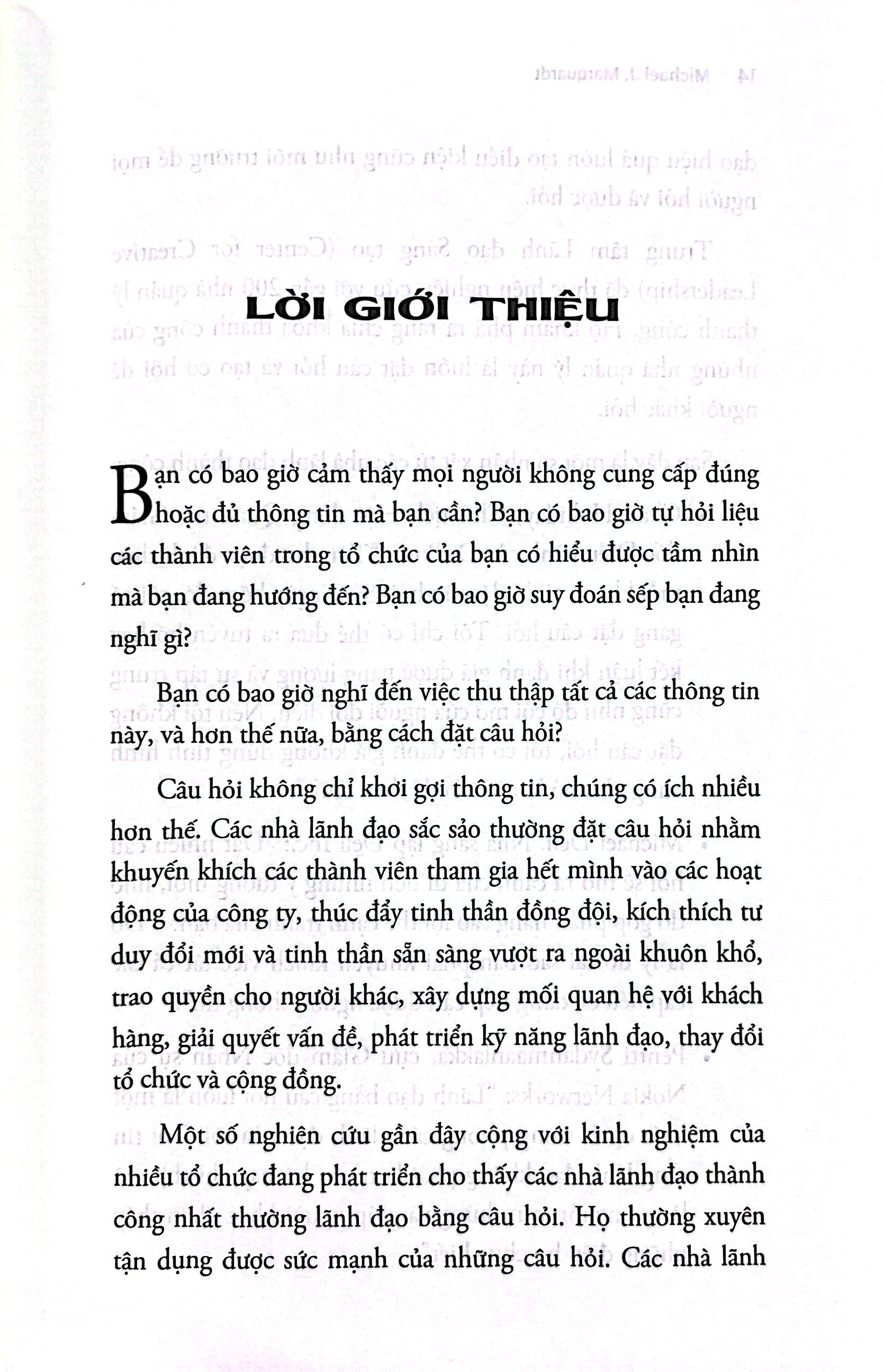 leading with questions - lãnh đạo bằng câu hỏi