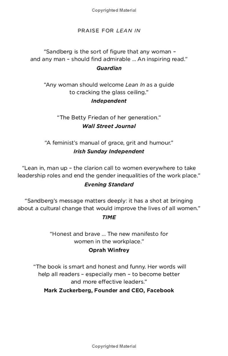 lean in: women, work, and the will to lead