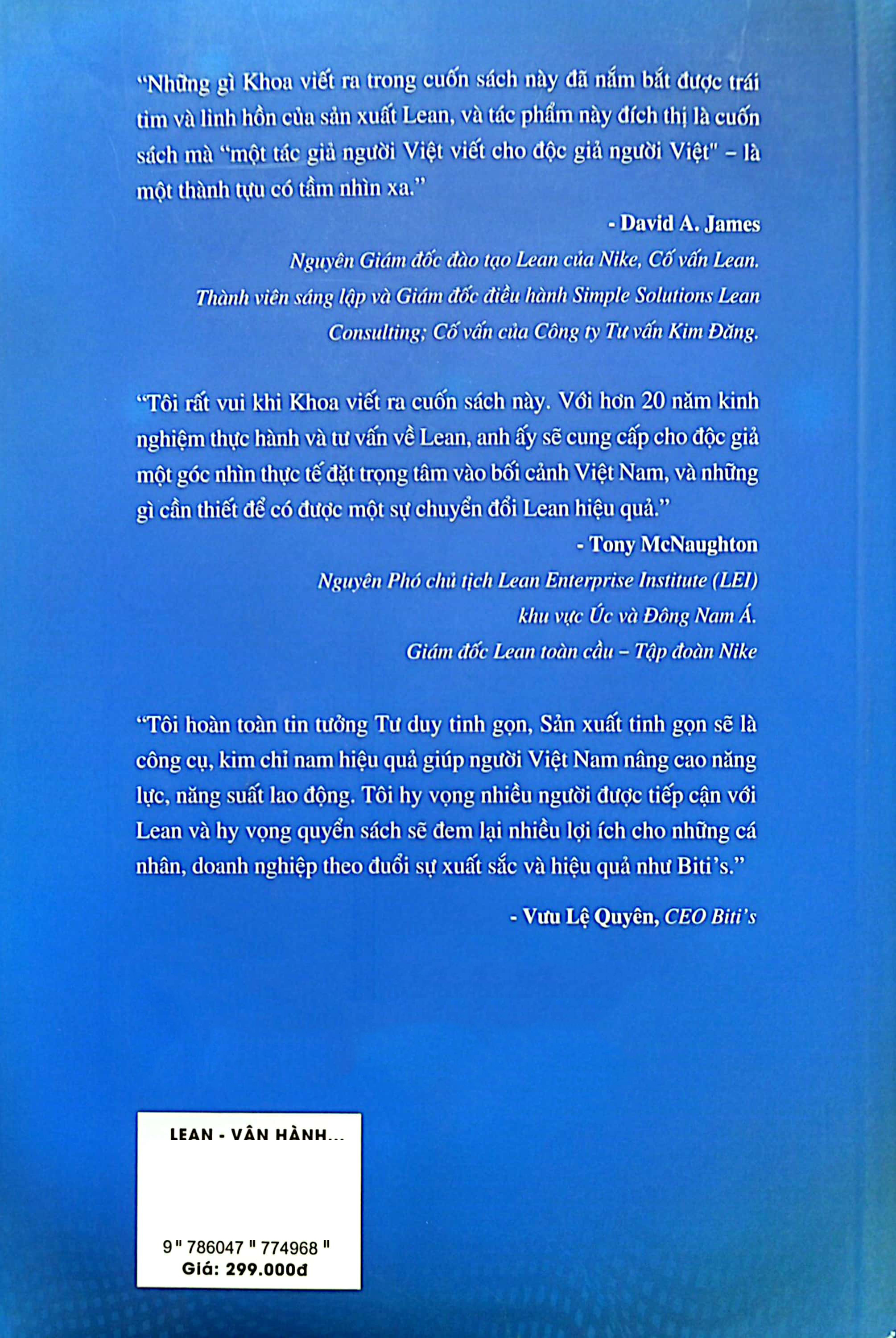 lean - vận hành doanh nghiệp xuất sắc