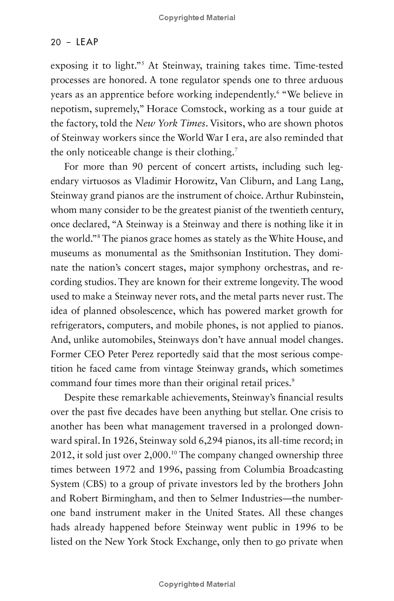 leap: how to thrive in a world where everything can be copied