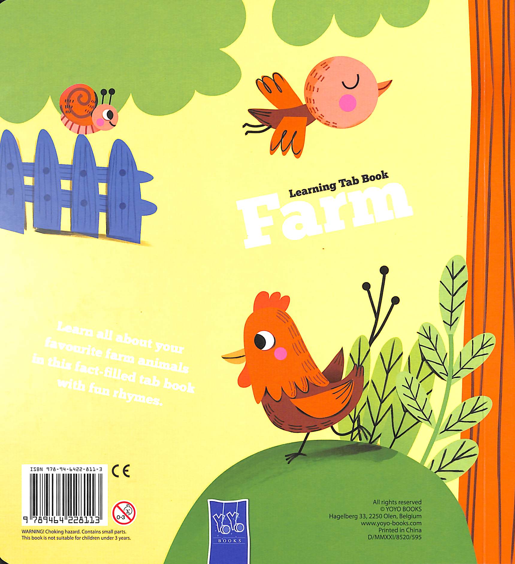 learning tab book: farm