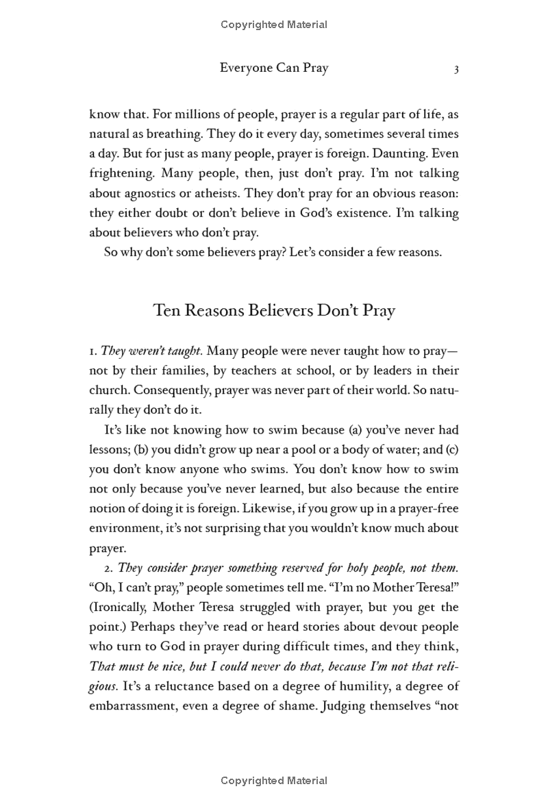 learning to pray: a guide for everyone