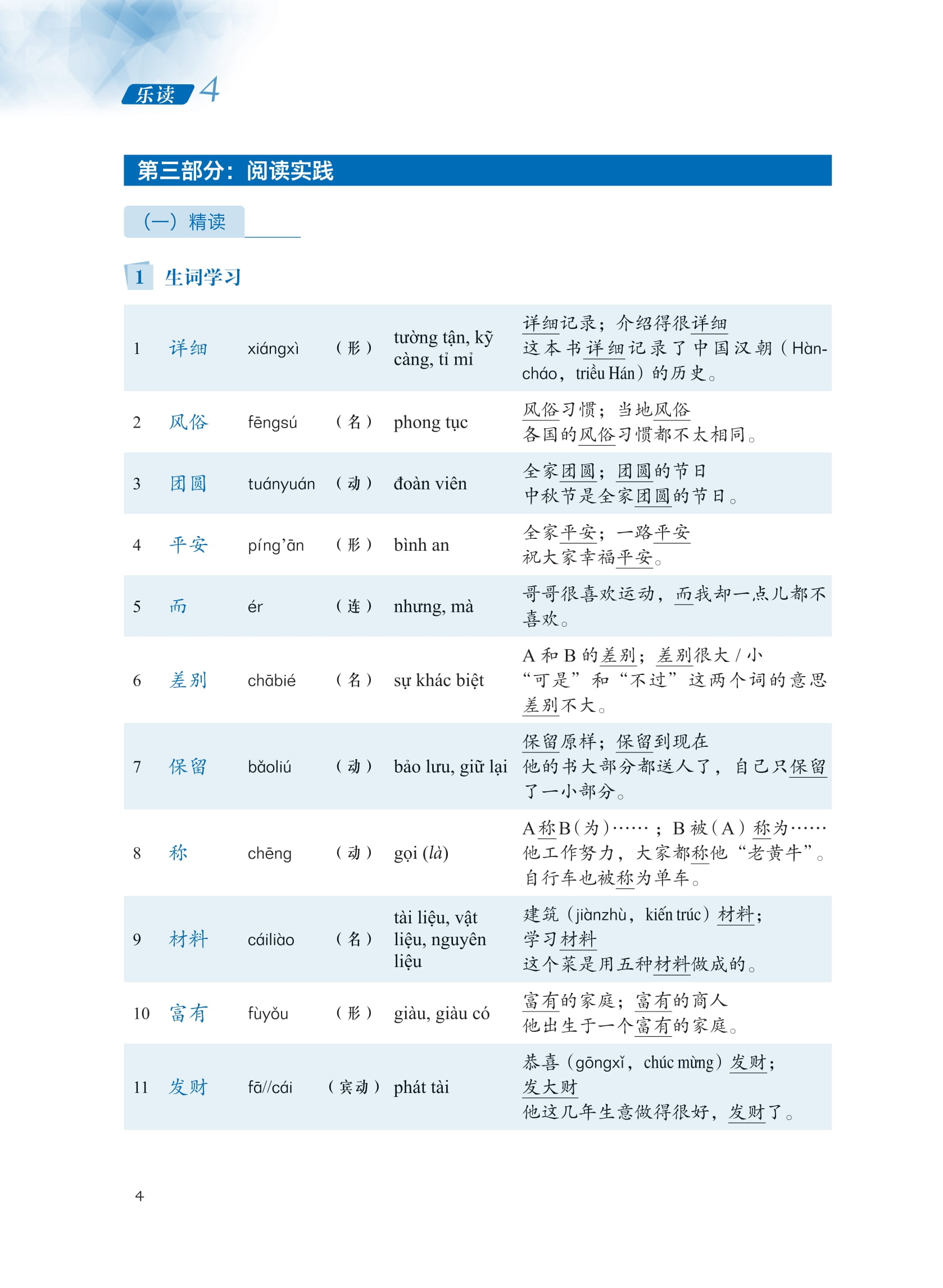 ledu - giáo trình môn đọc hiểu tiếng trung - tập 4