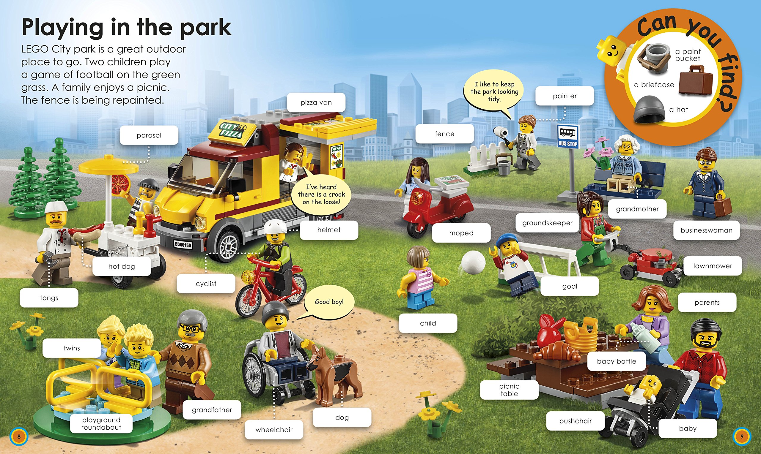 lego city busy word book