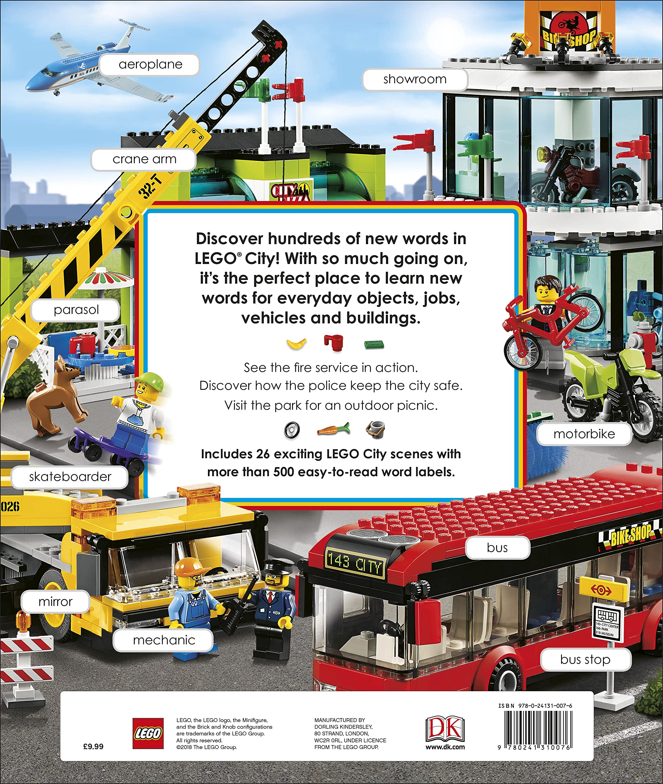 lego city busy word book