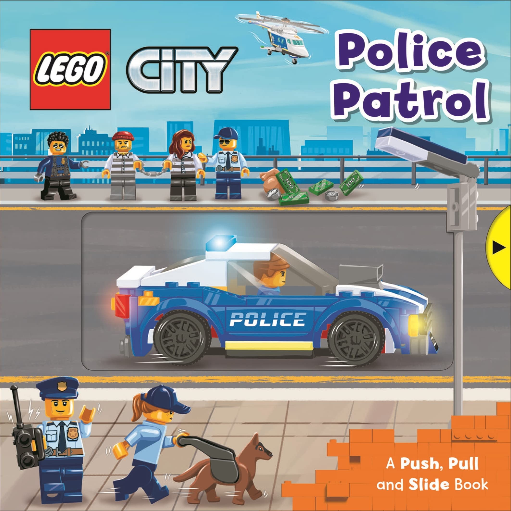 lego® city. police patrol: a push, pull and slide book