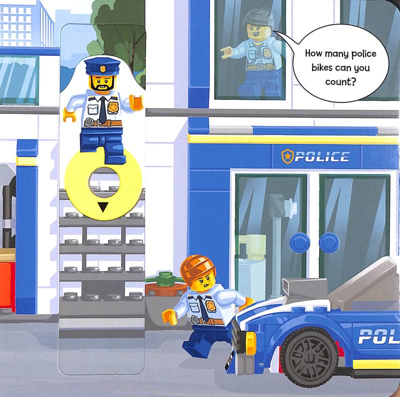 lego® city. police patrol: a push, pull and slide book