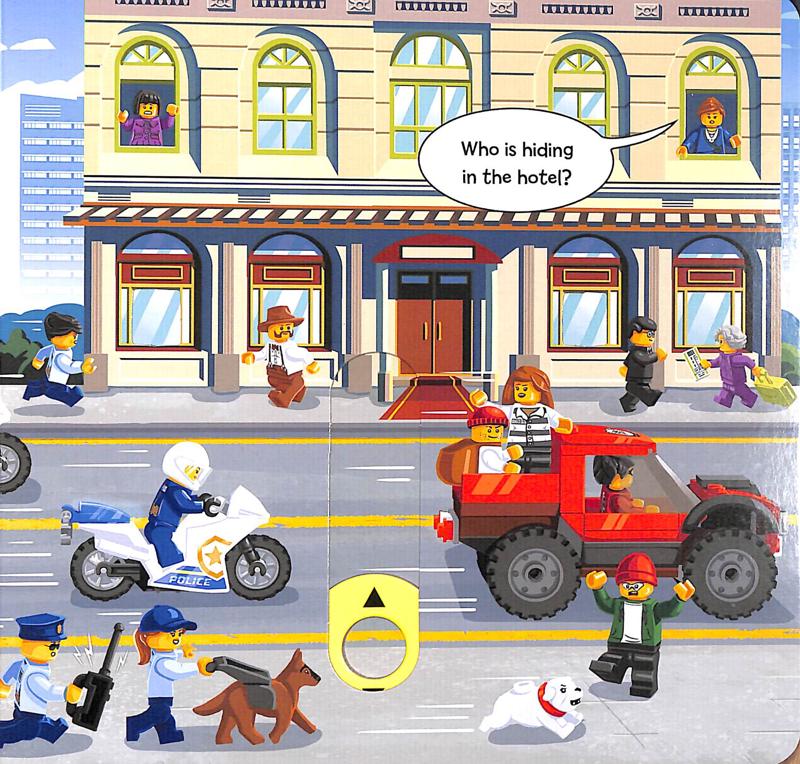 lego® city. police patrol: a push, pull and slide book