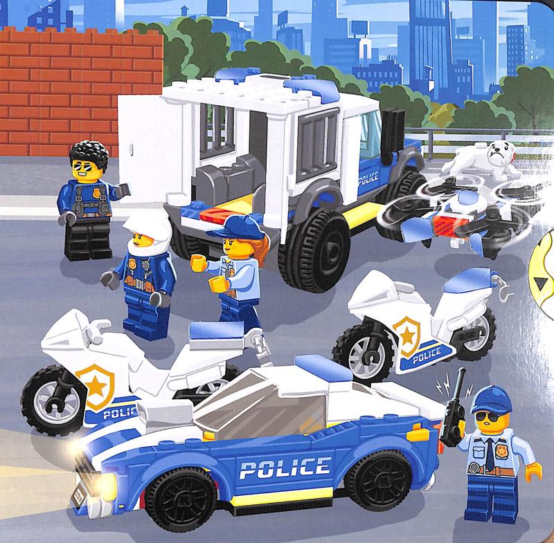 lego® city. police patrol: a push, pull and slide book