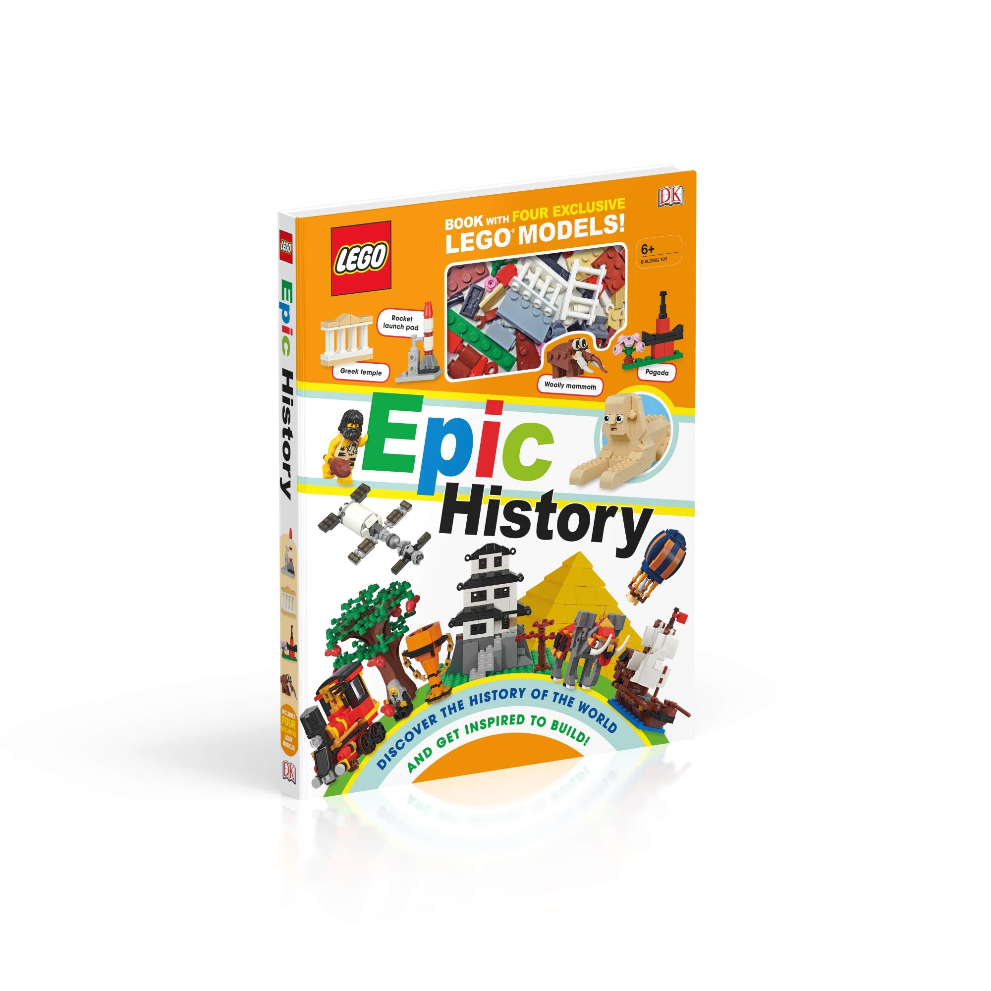 lego epic history: includes four exclusive lego mini models (lego book & toy)