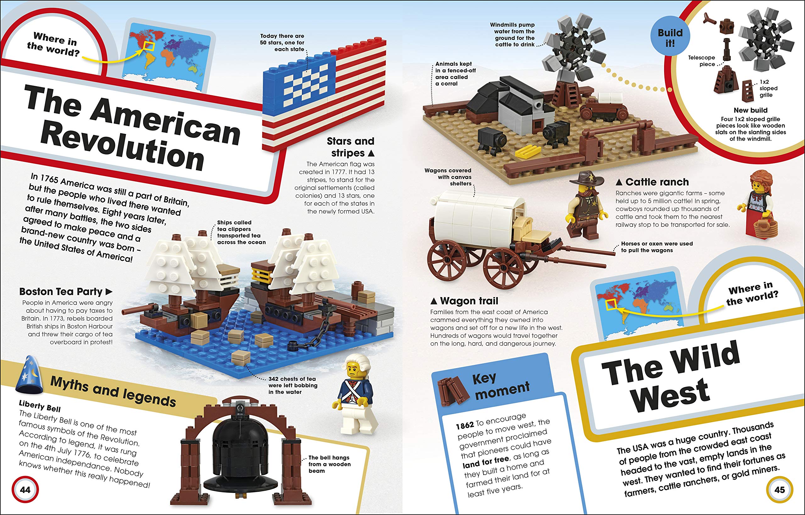 lego epic history: includes four exclusive lego mini models (lego book & toy)