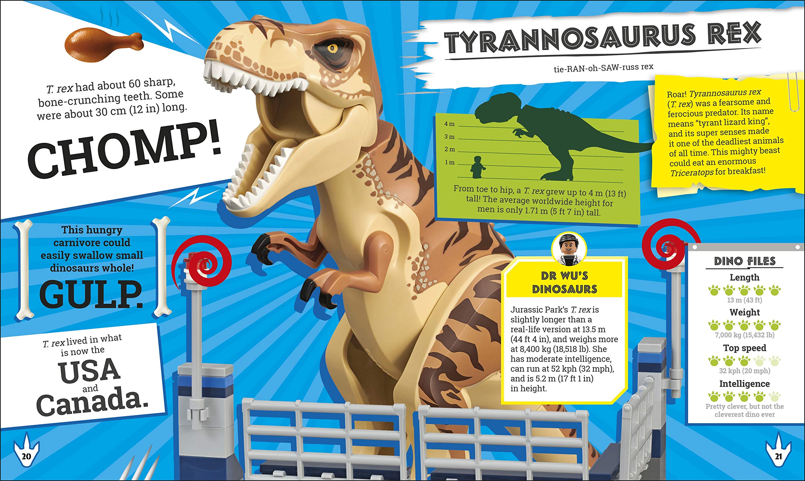 lego jurassic world the dino files: with lego jurassic world claire minifigure and baby raptor!