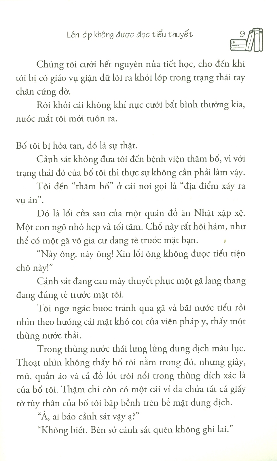 lên lớp không được đọc tiểu thuyết
