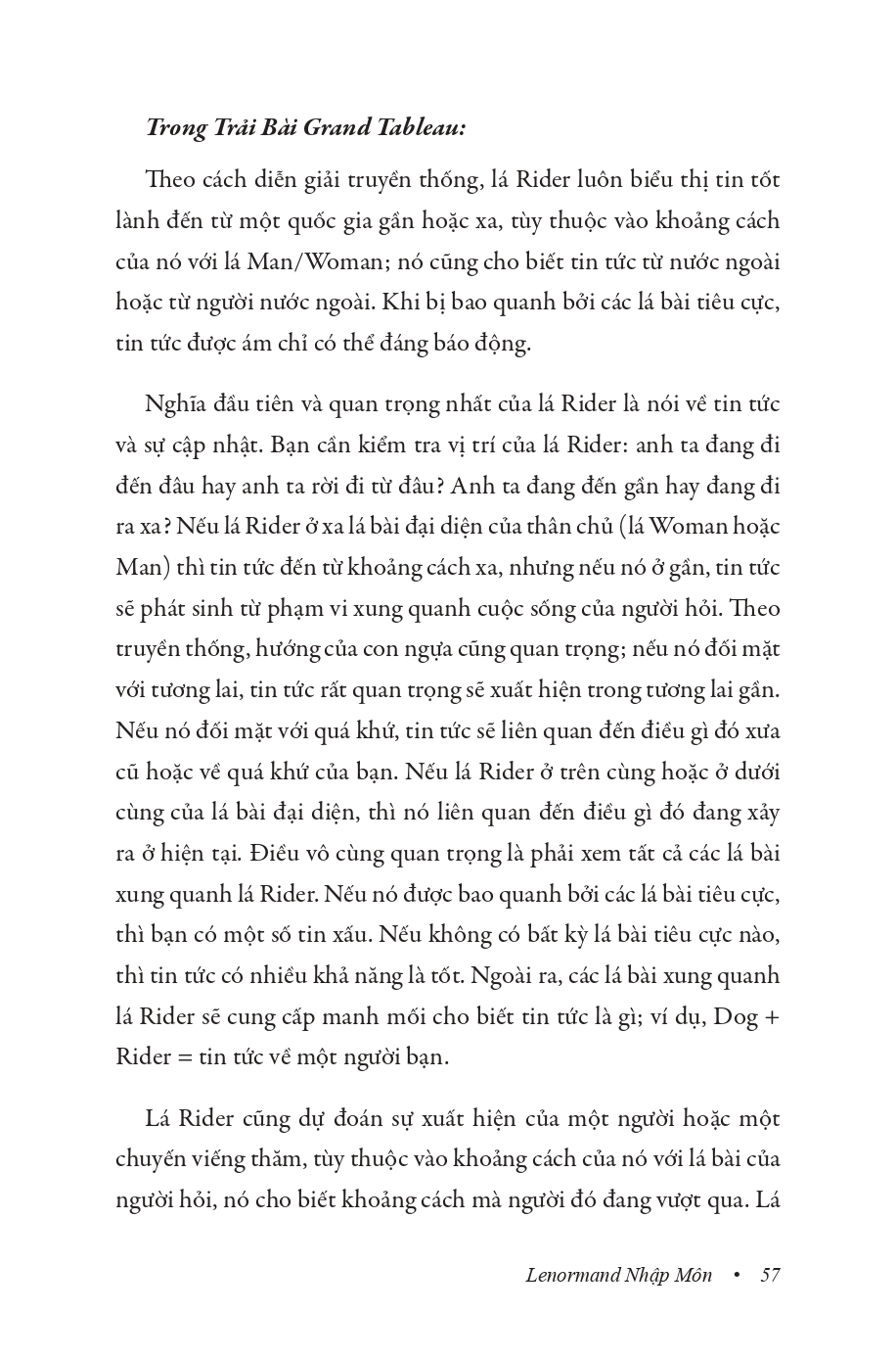 Lenormand Nhập Môn